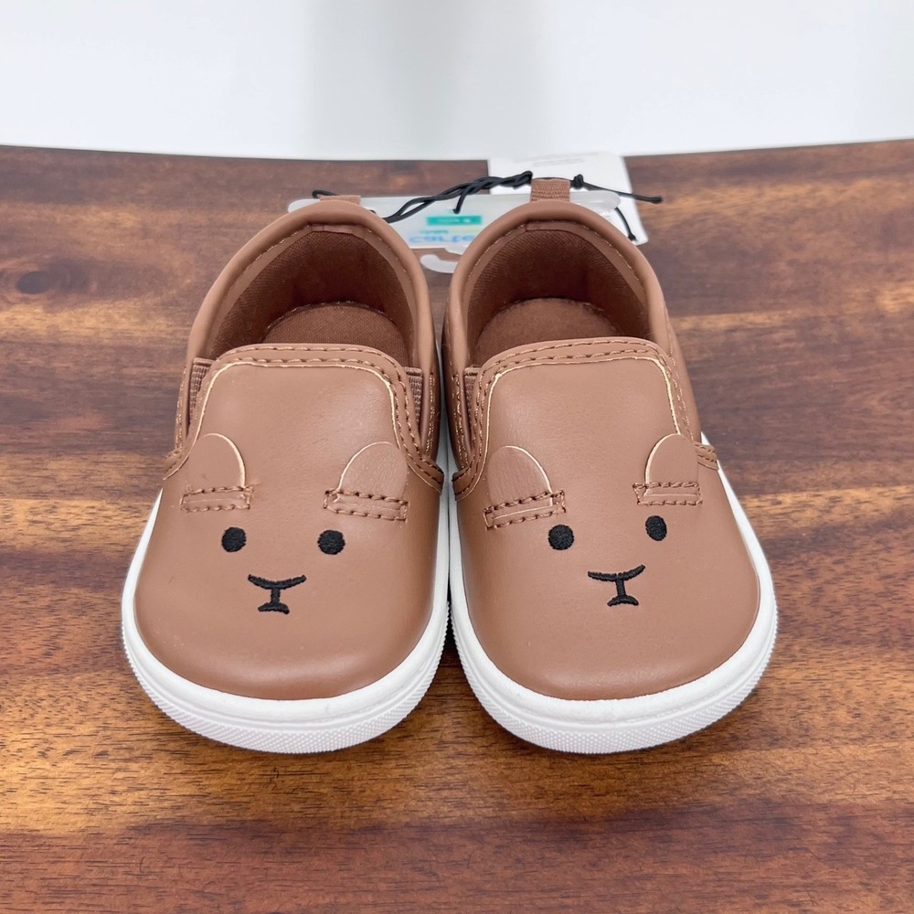 Brown Bear Slip On Shoes Toddler Boys 4 Carter's Child of Mine NEW